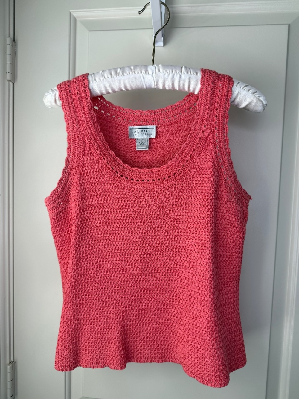 Talbots‎ Collection Pink Silk Blend Knit Tank Top Size Medium